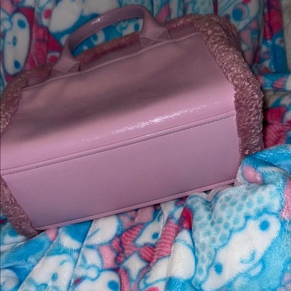 Kate Spade Pink Sherpa Tote Bag - Picture 6 of 6